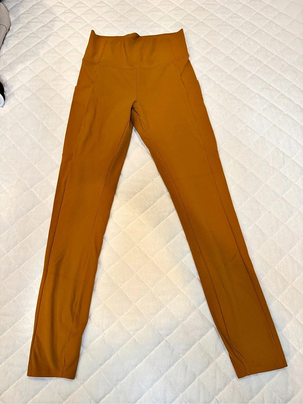 REI Co-op Mustard High Rise Leggings Women’s Small Tactel Lycra